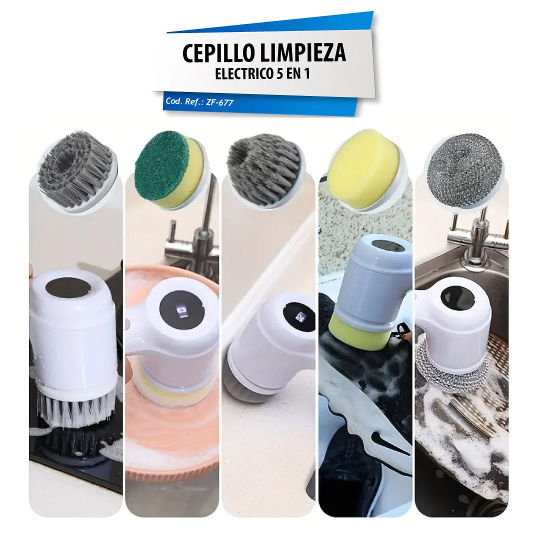 Cepillo Limpiador Electrico Recargable 5 en 1